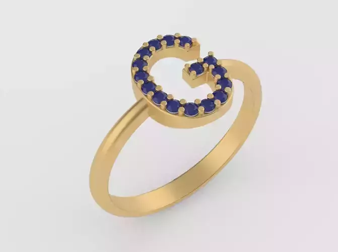 221230 ring with G letter