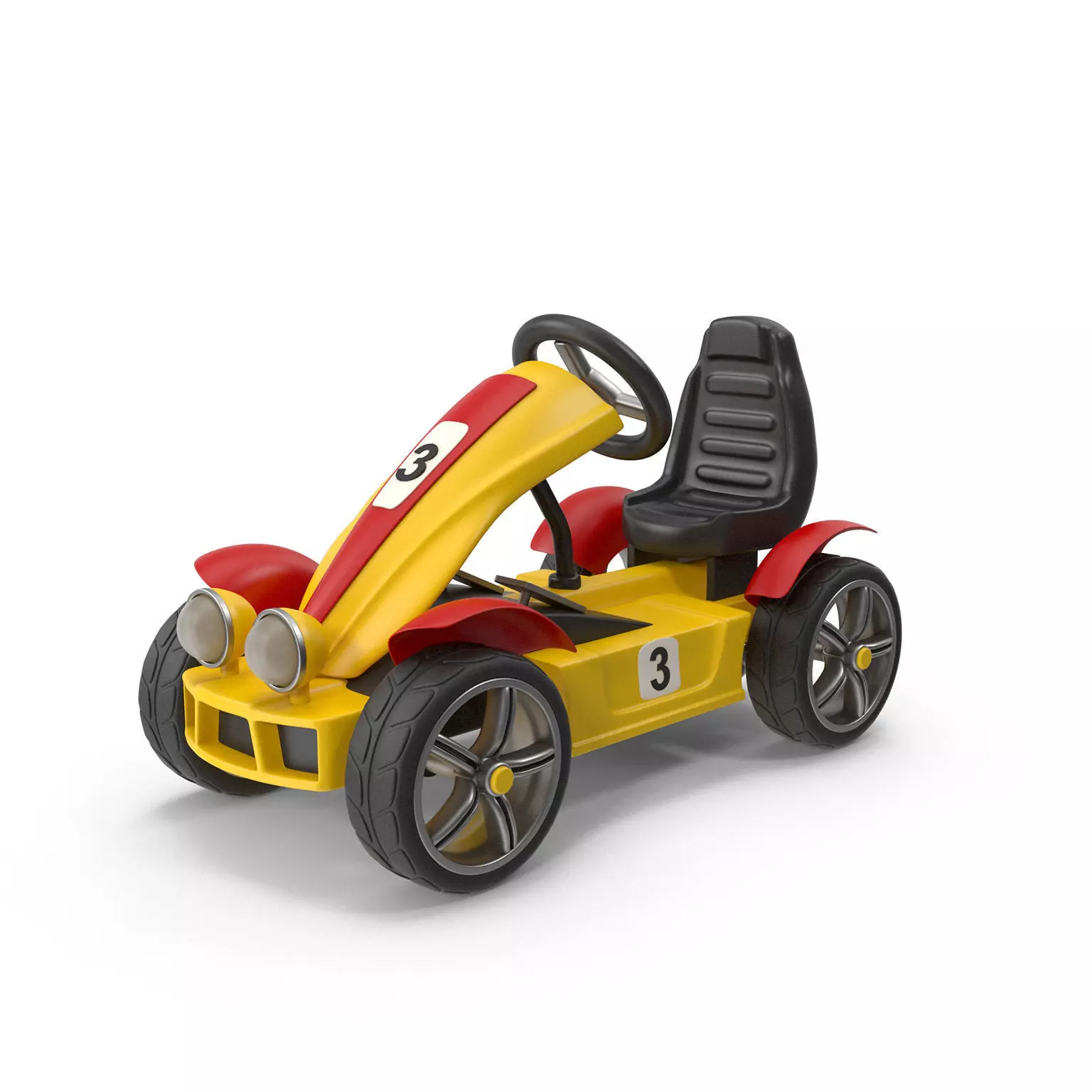 Racing car 3D model_0