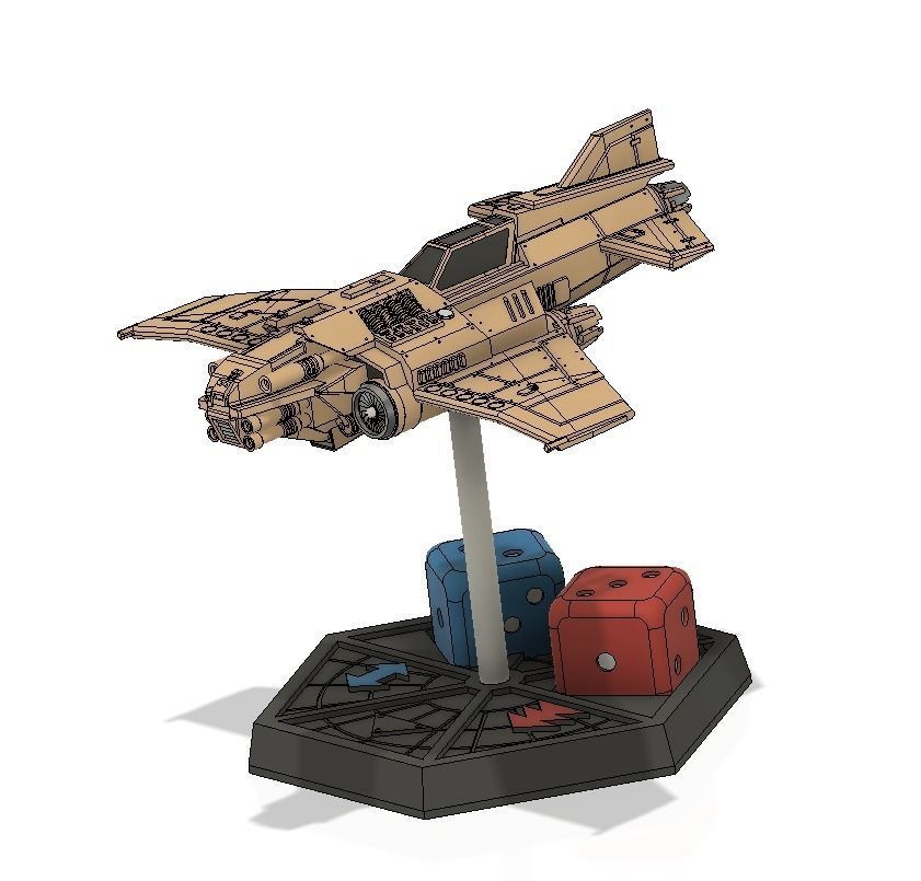 Aeronautica base 3D print model_3