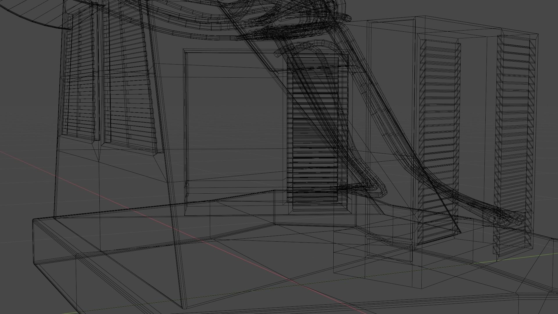 Science Fiction Computer Console Low-poly 3D model_51