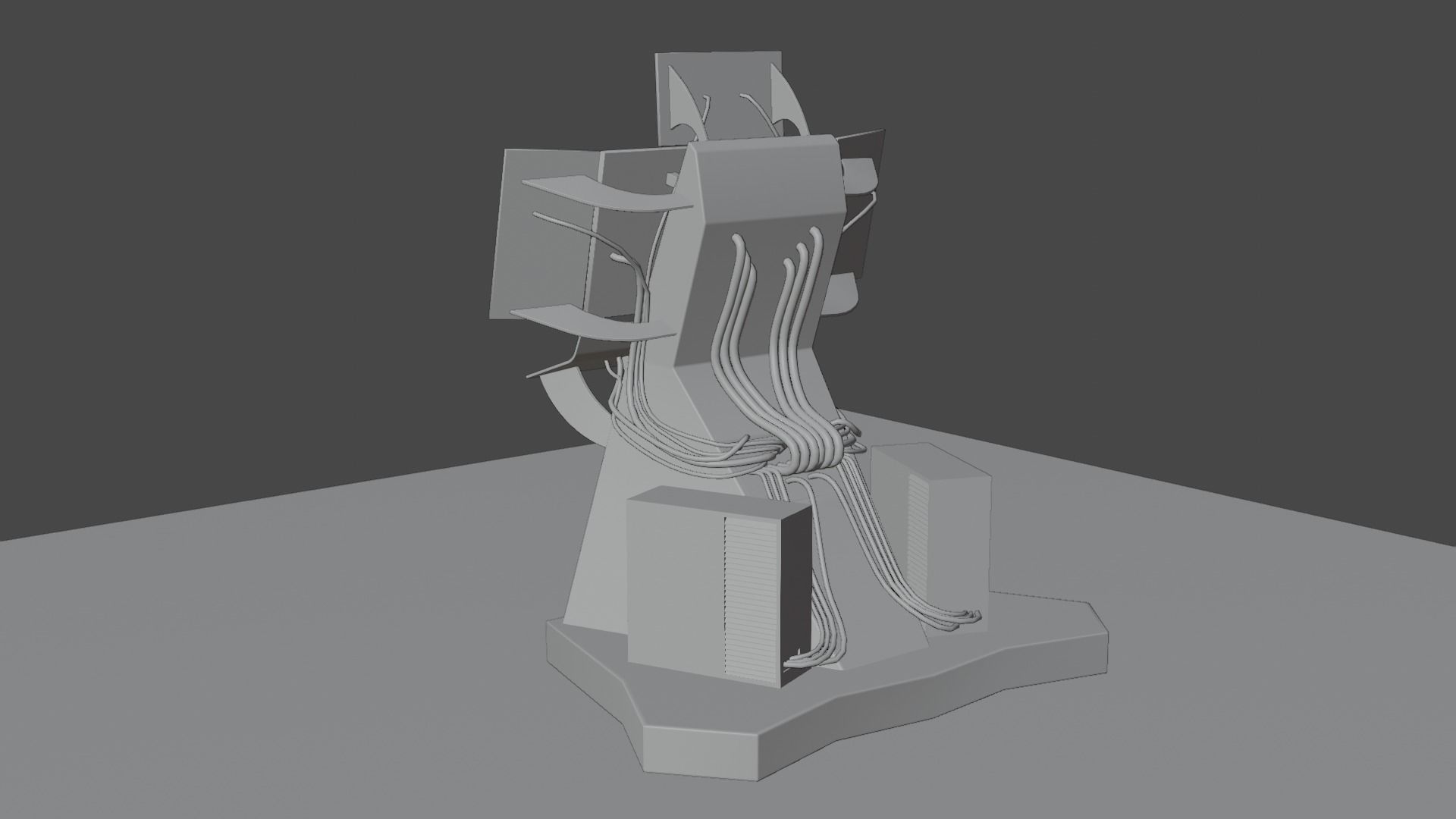 3D model Science Fiction Computer Console VR / AR / low-poly | CGTrader