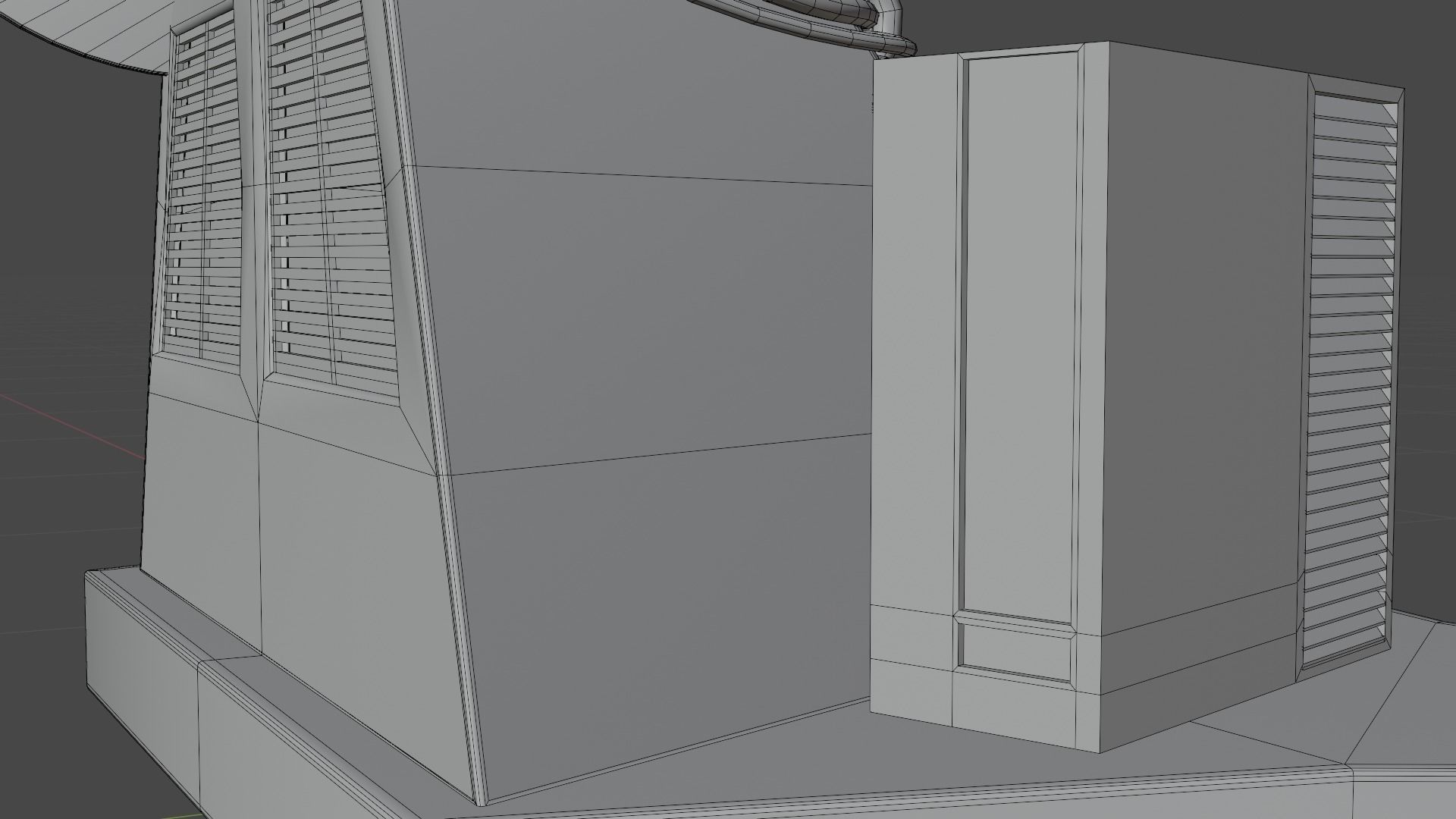 Science Fiction Computer Console Low-poly 3D model_29