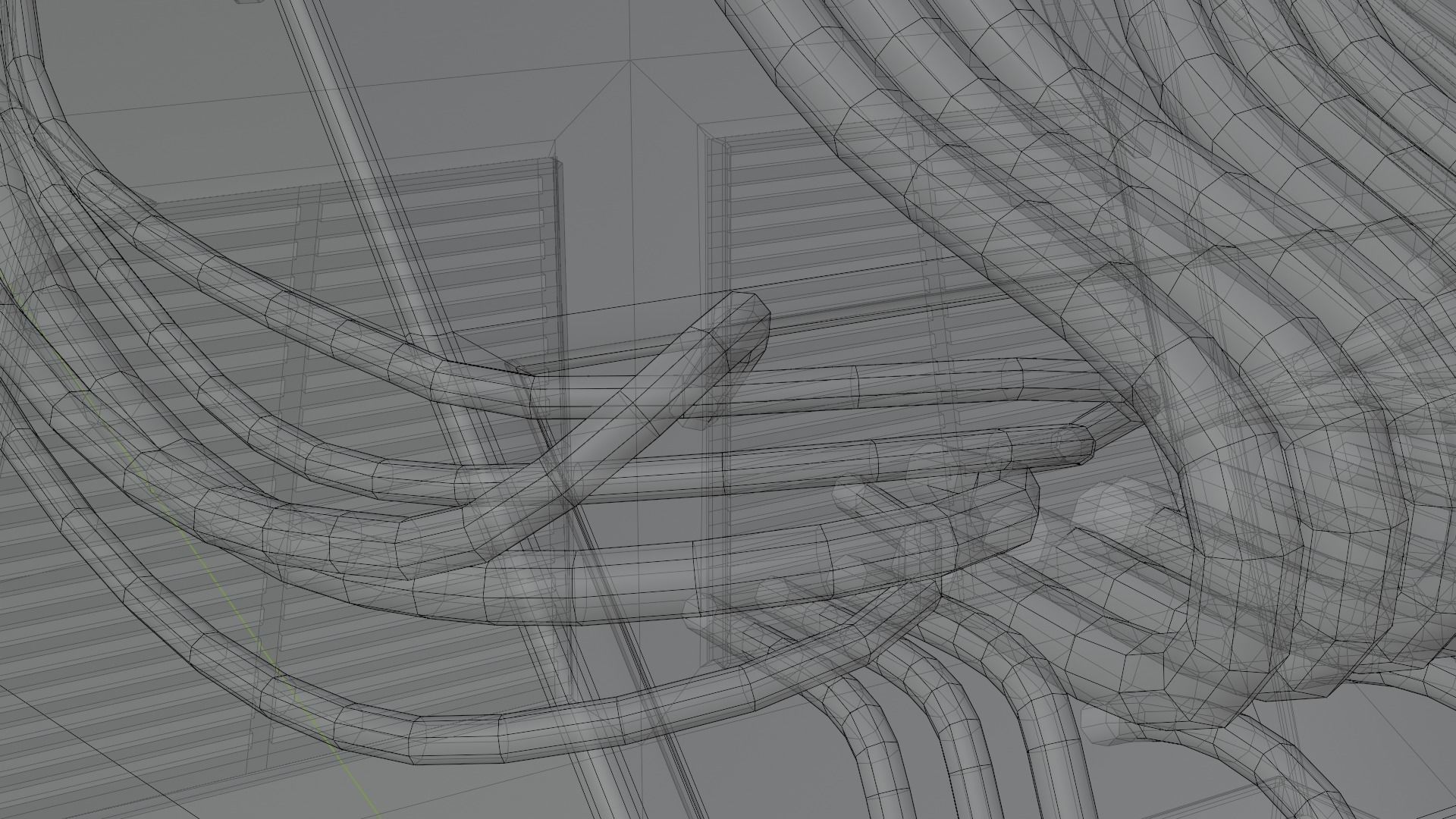 Science Fiction Computer Console Low-poly 3D model_39