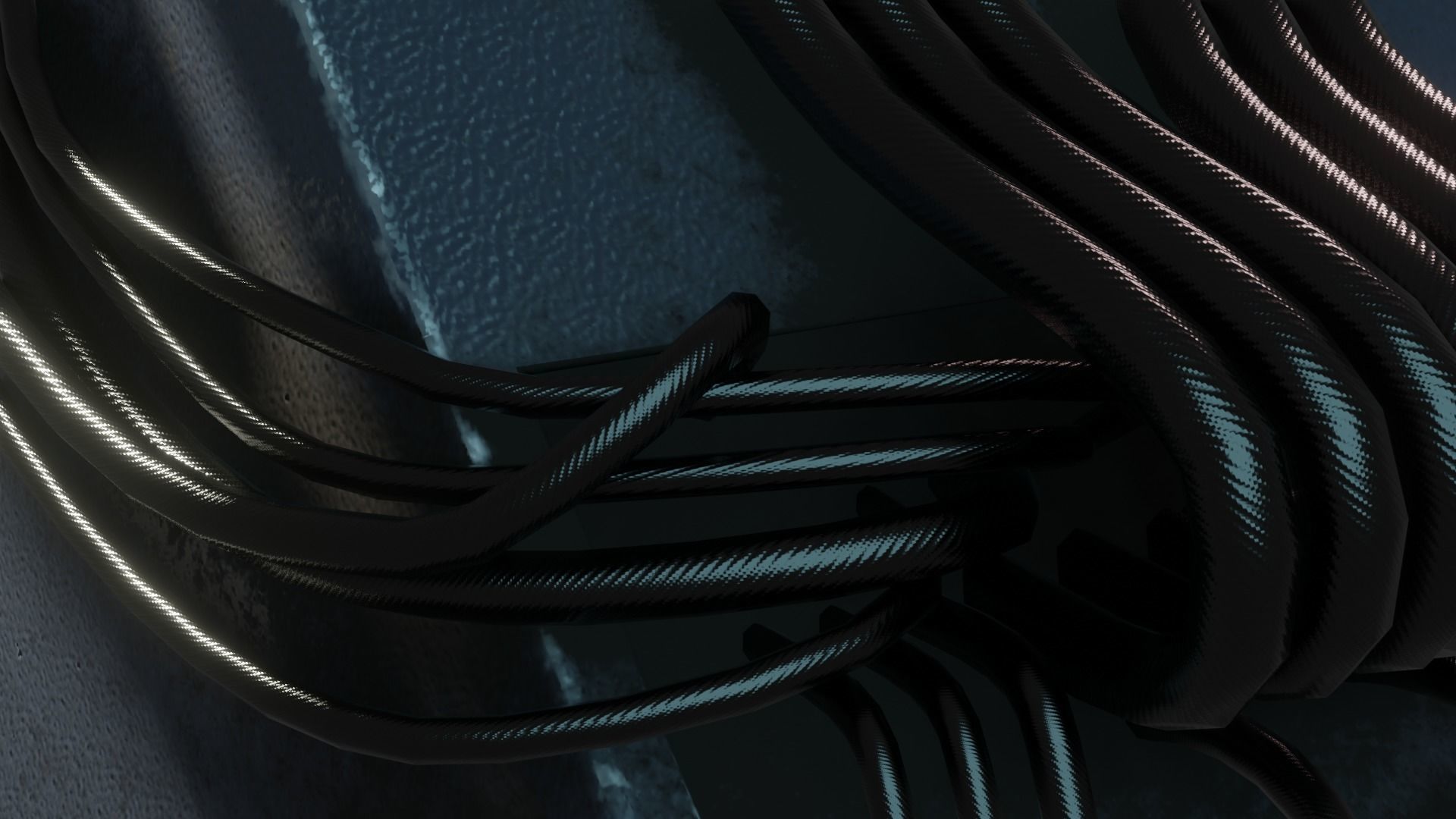 Science Fiction Computer Console Low-poly 3D model_6