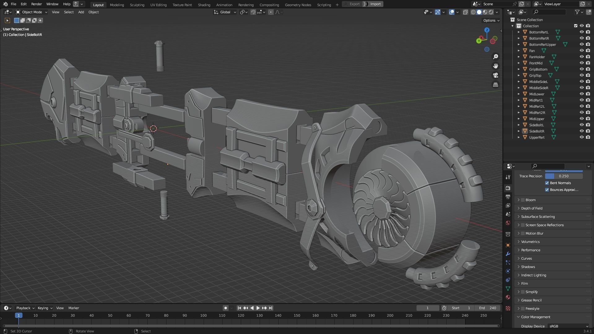 Arcane Ekko Fireflight HoverBoard for Cosplay 3D print model_14