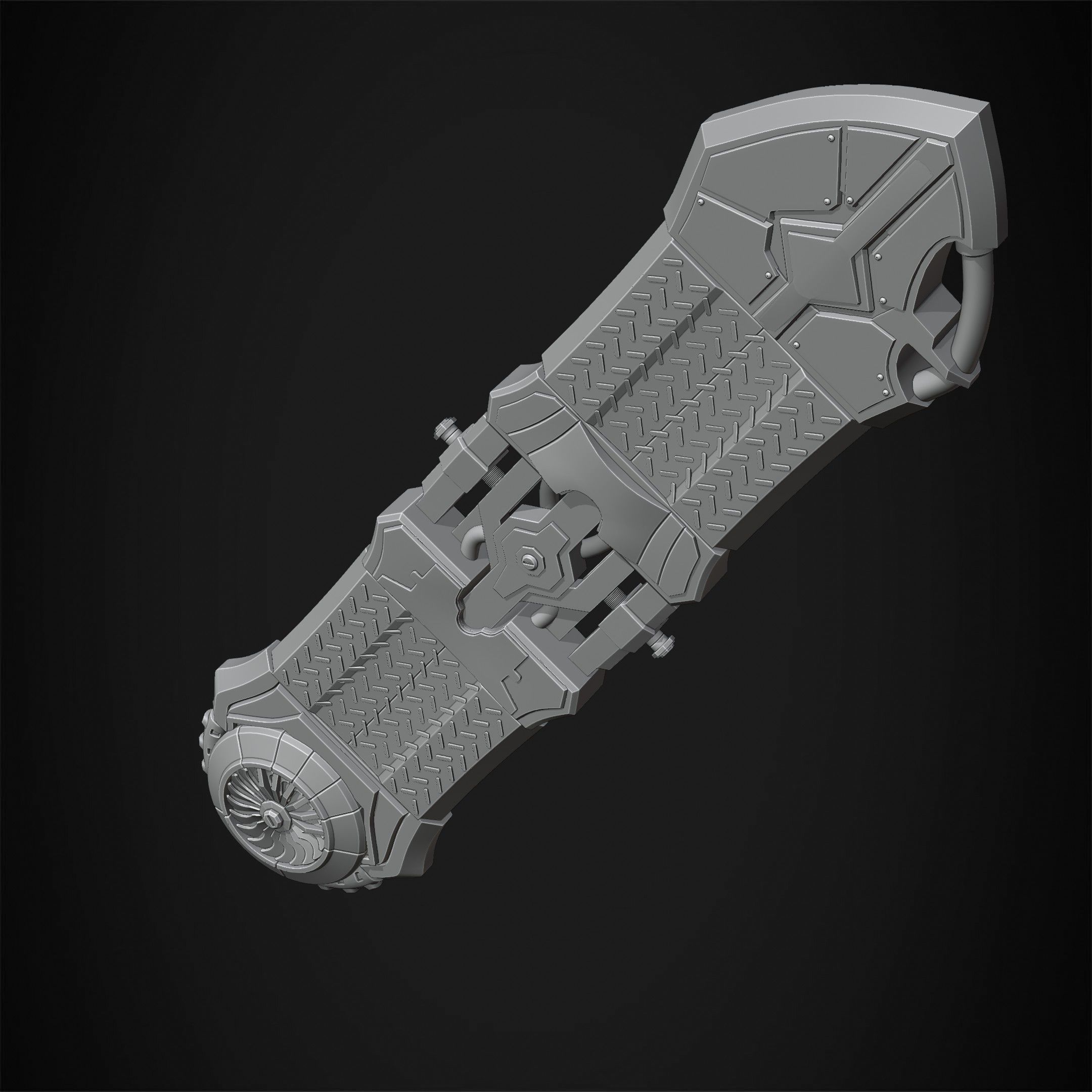 Arcane Ekko Fireflight HoverBoard for Cosplay 3D print model_17