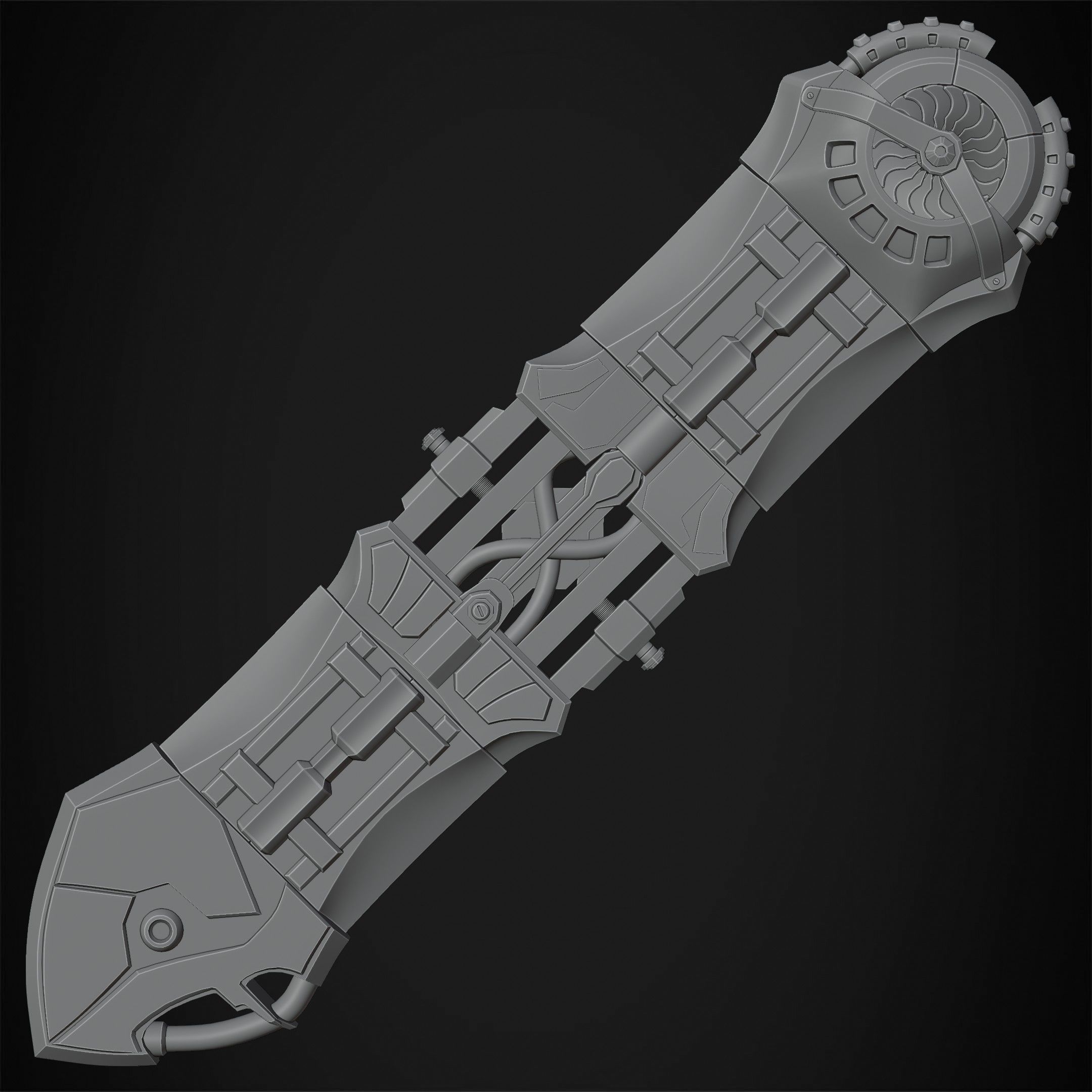 Arcane Ekko Fireflight HoverBoard for Cosplay 3D print model_23