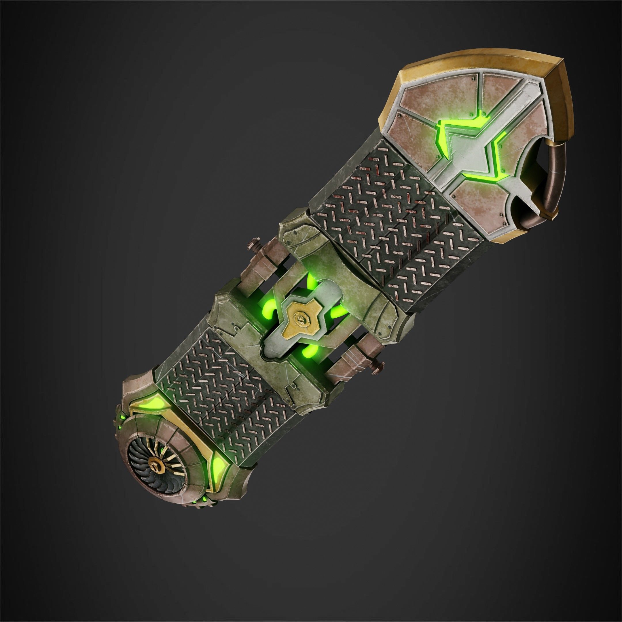 Arcane Ekko Fireflight HoverBoard for Cosplay 3D print model_4