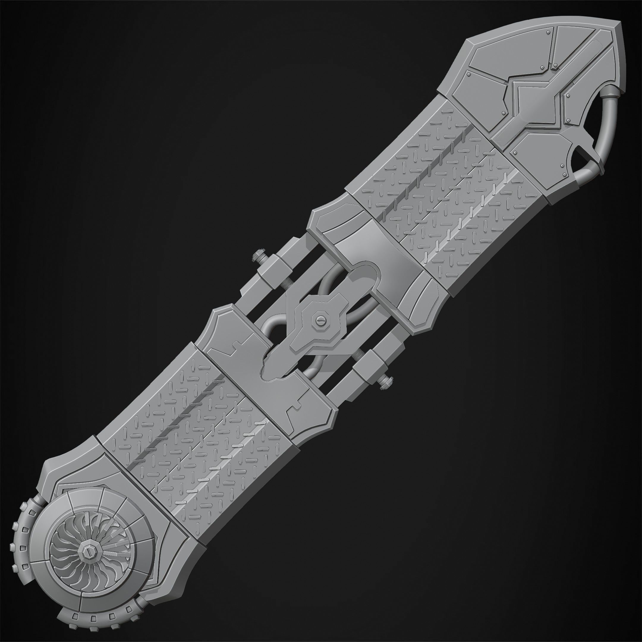 Arcane Ekko Fireflight HoverBoard for Cosplay 3D print model_15