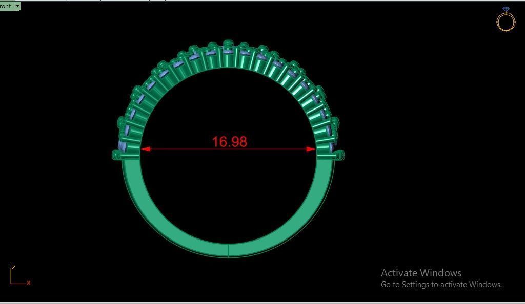 Eternity rings collection 3D print model_6