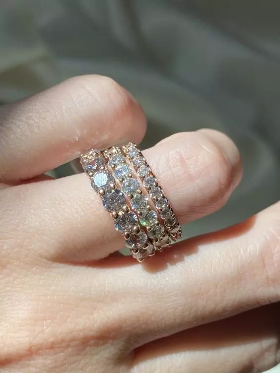 Eternity rings collection 3D print model_0