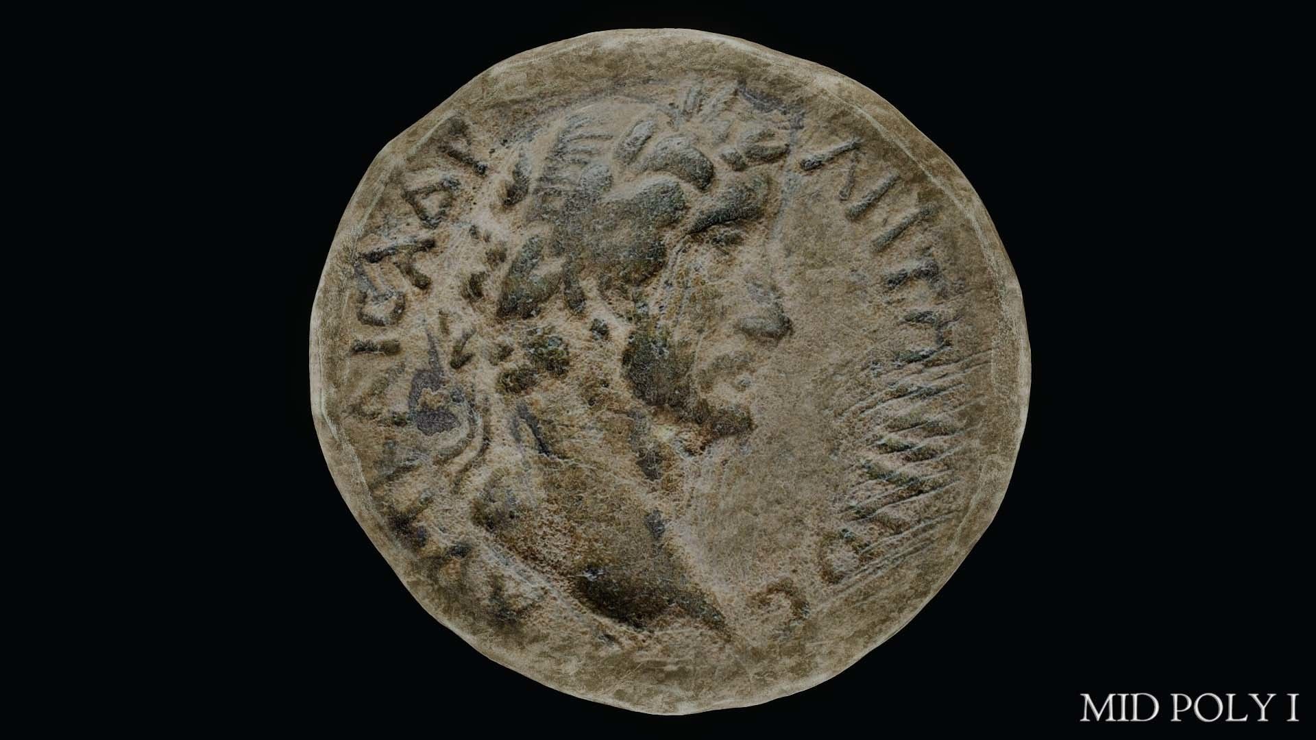 Lykaonia Coin 2 Low-poly 3D model_47