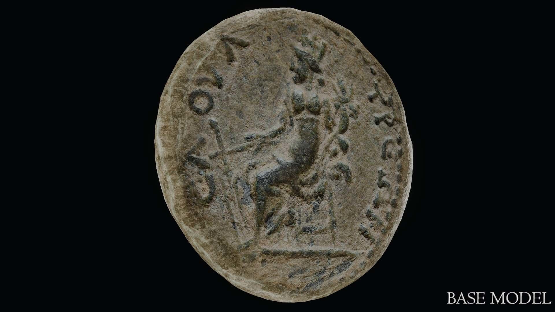 Lykaonia Coin 2 Low-poly 3D model_25