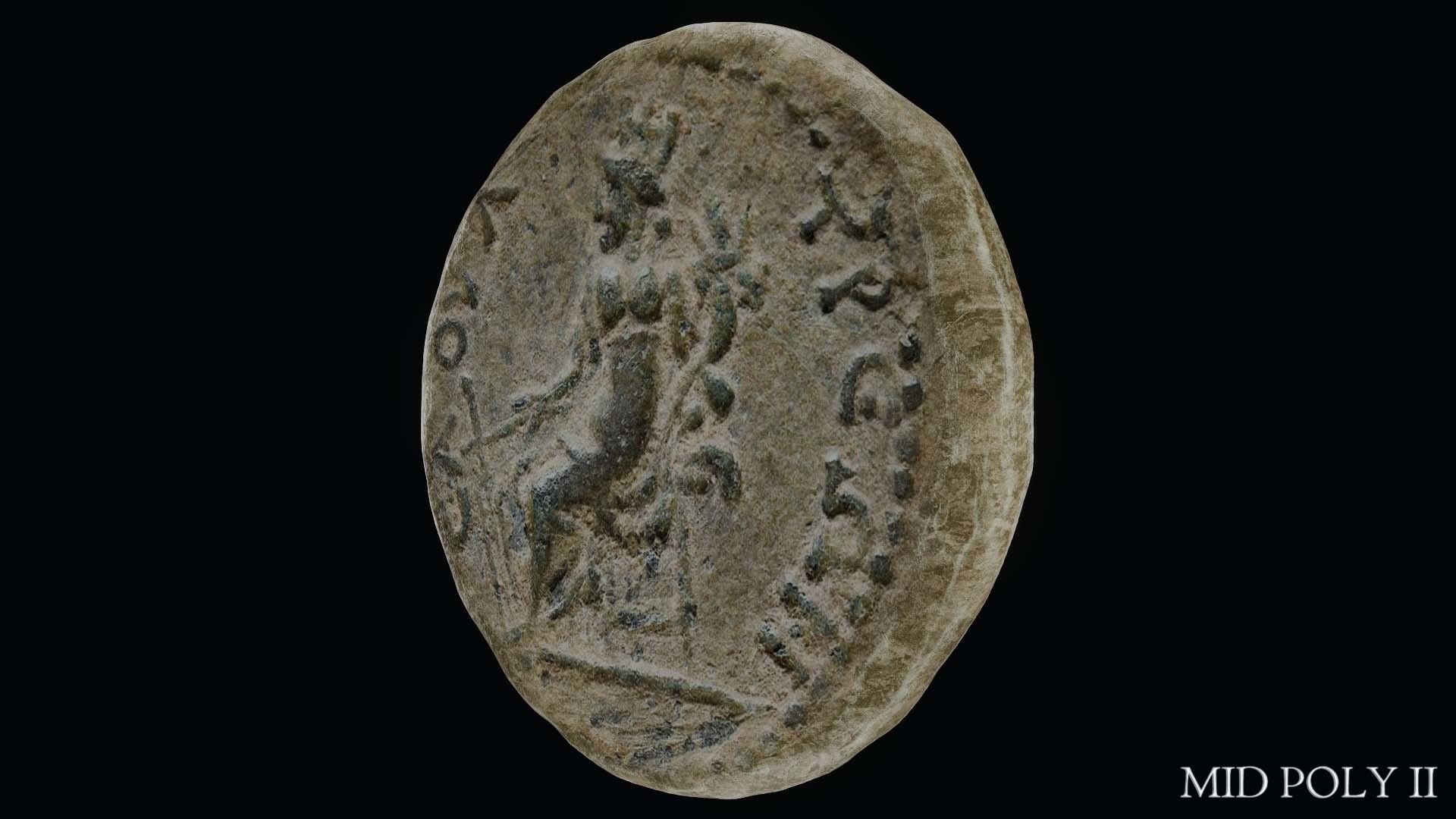 Lykaonia Coin 2 Low-poly 3D model_60