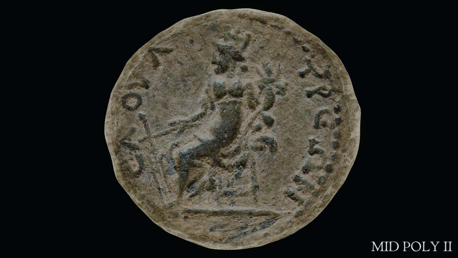 Lykaonia Coin 2 Low-poly 3D model_59