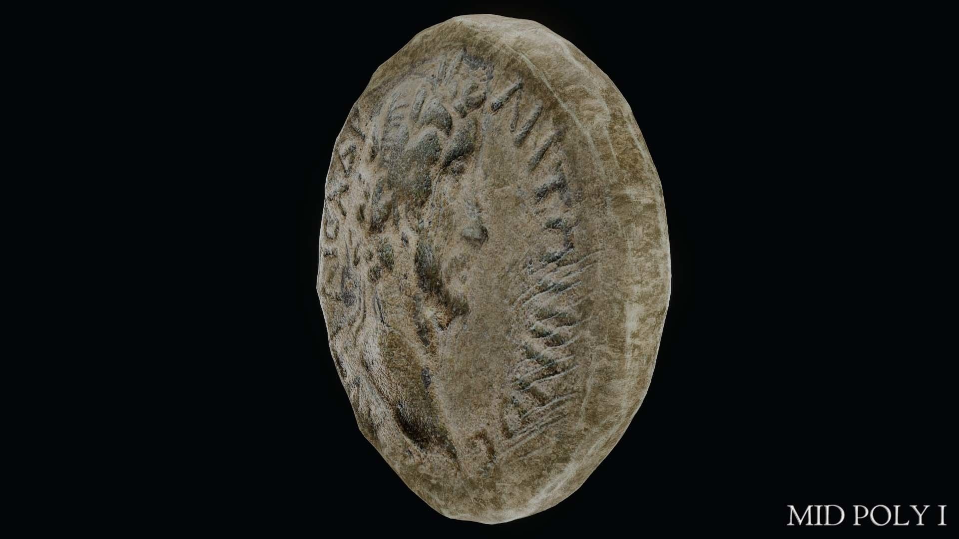 Lykaonia Coin 2 Low-poly 3D model_48