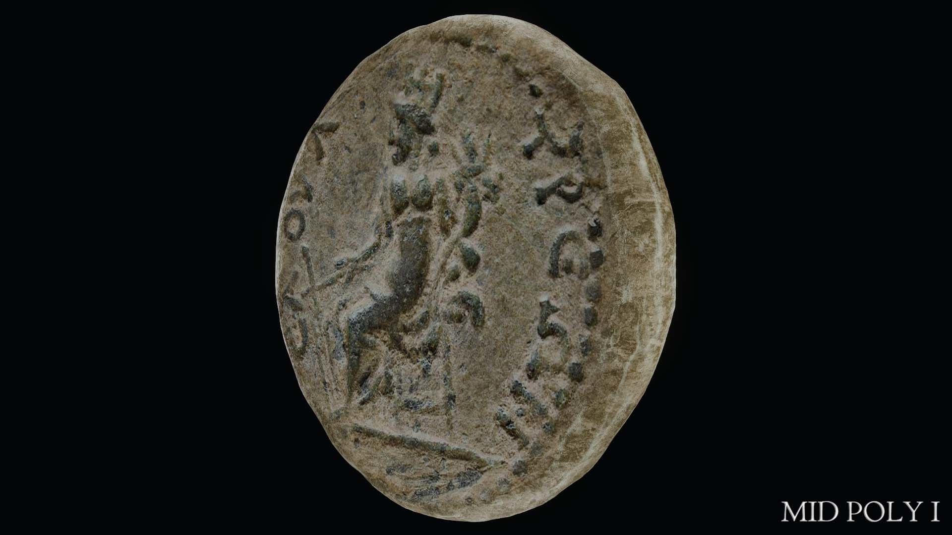 Lykaonia Coin 2 Low-poly 3D model_50