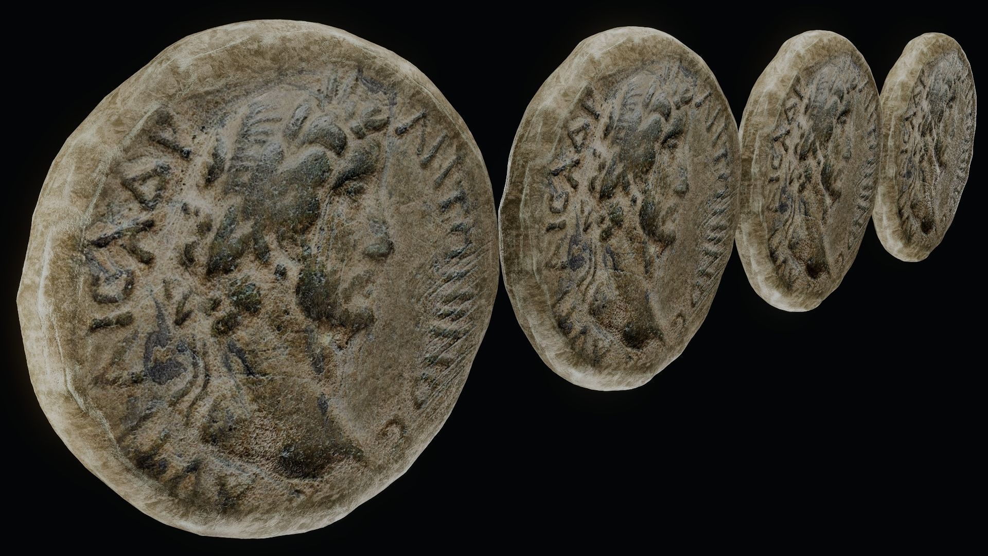 Lykaonia Coin 2 Low-poly 3D model_69