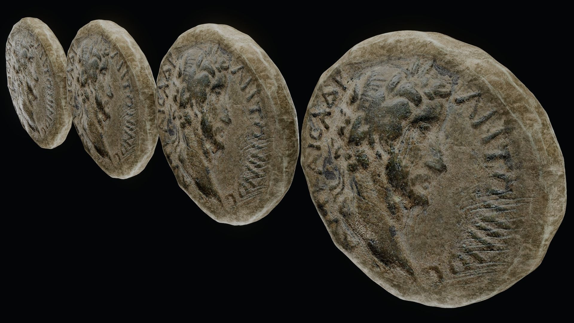 Lykaonia Coin 2 Low-poly 3D model_68