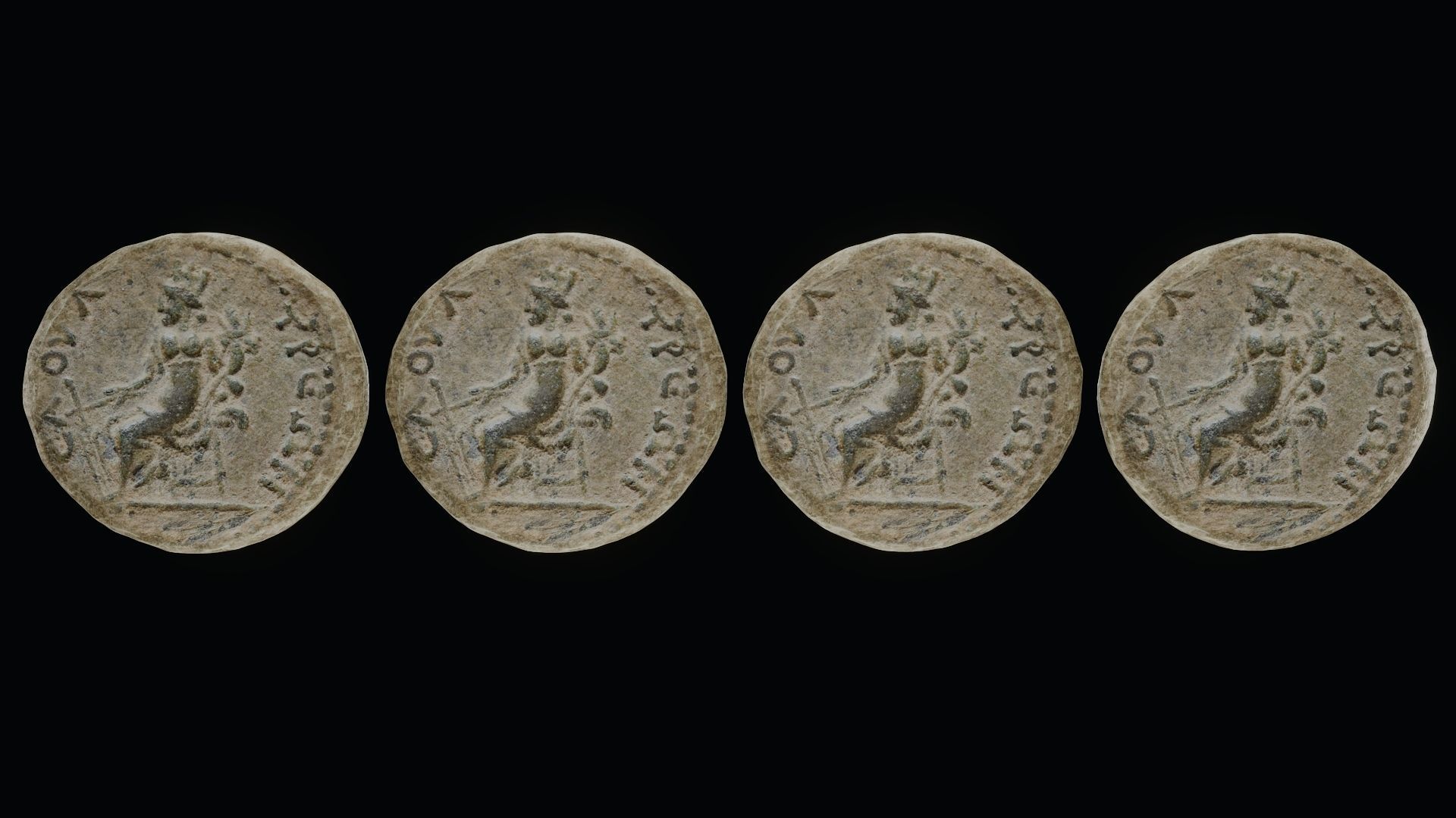 Lykaonia Coin 2 Low-poly 3D model_71