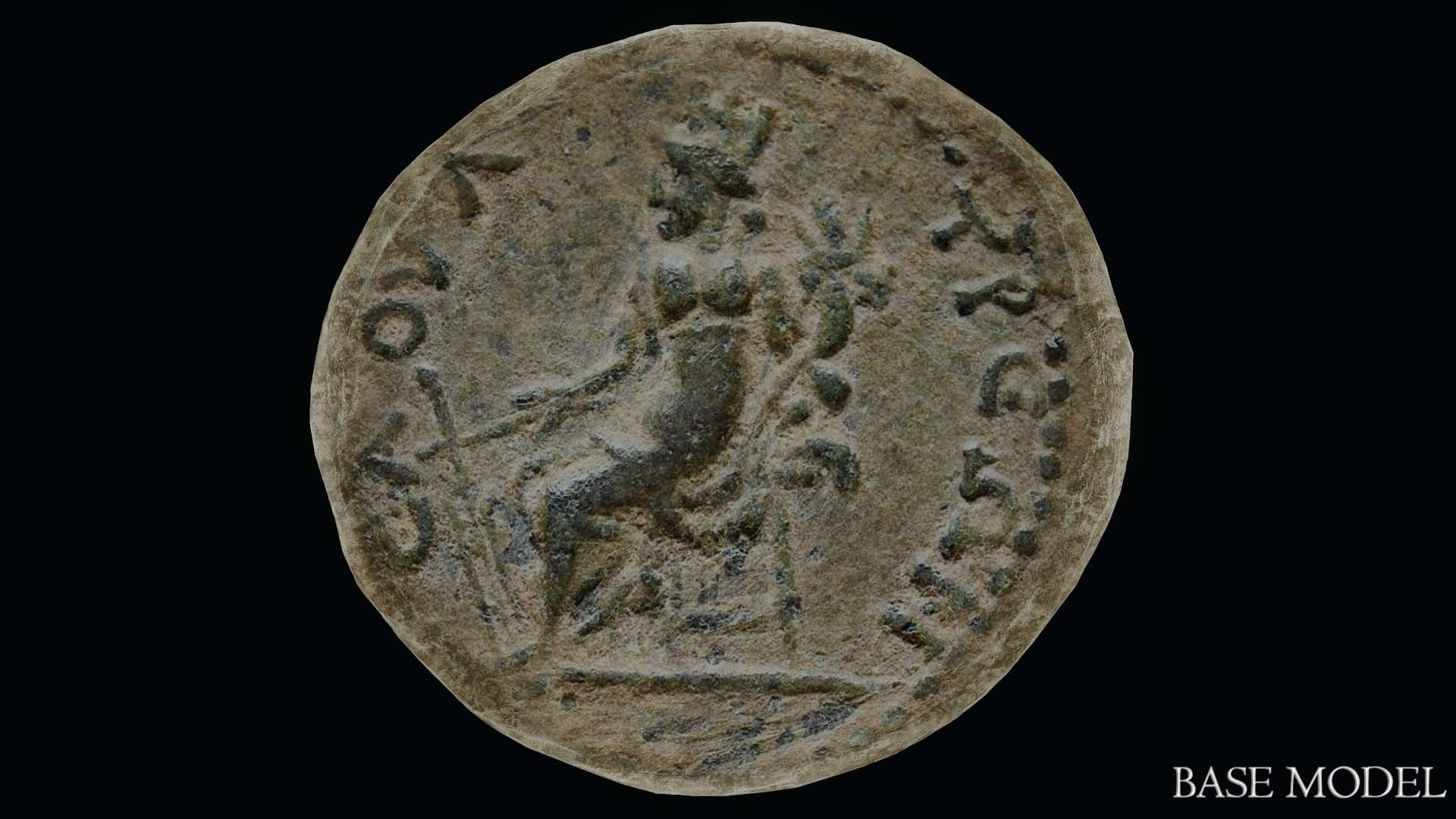 Lykaonia Coin 2 Low-poly 3D model_27