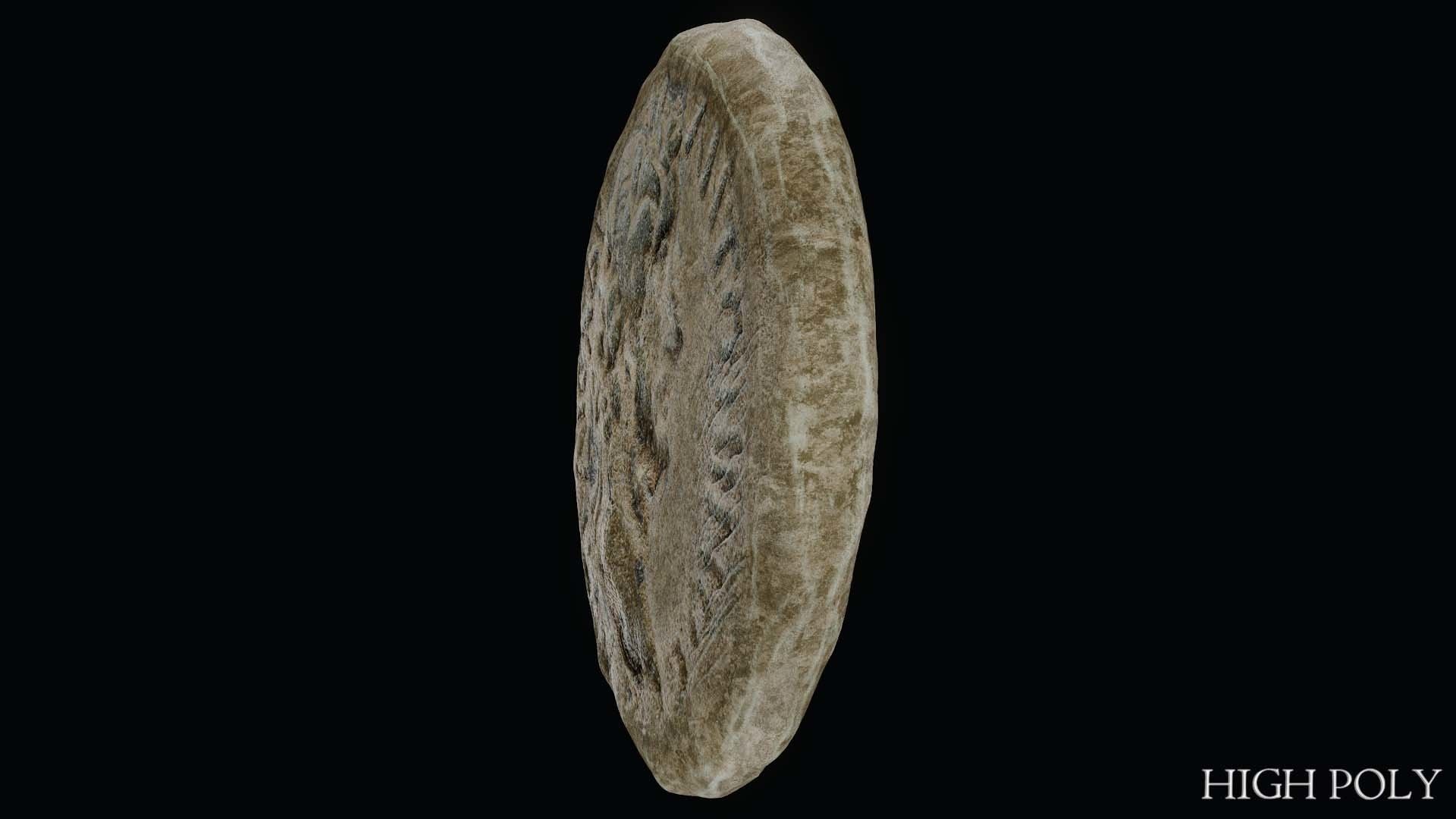 Lykaonia Coin 2 Low-poly 3D model_5