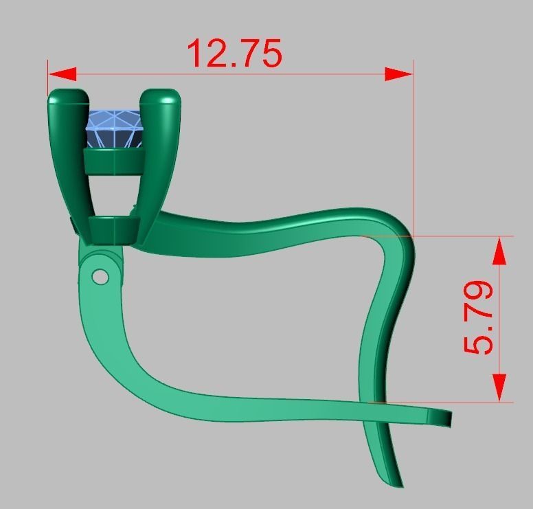 Earring 3D model 3D printable model 0128-14 3D print model_15