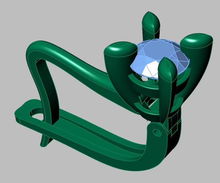 Earring 3D model 3D printable model 0128-14 3D print model_16