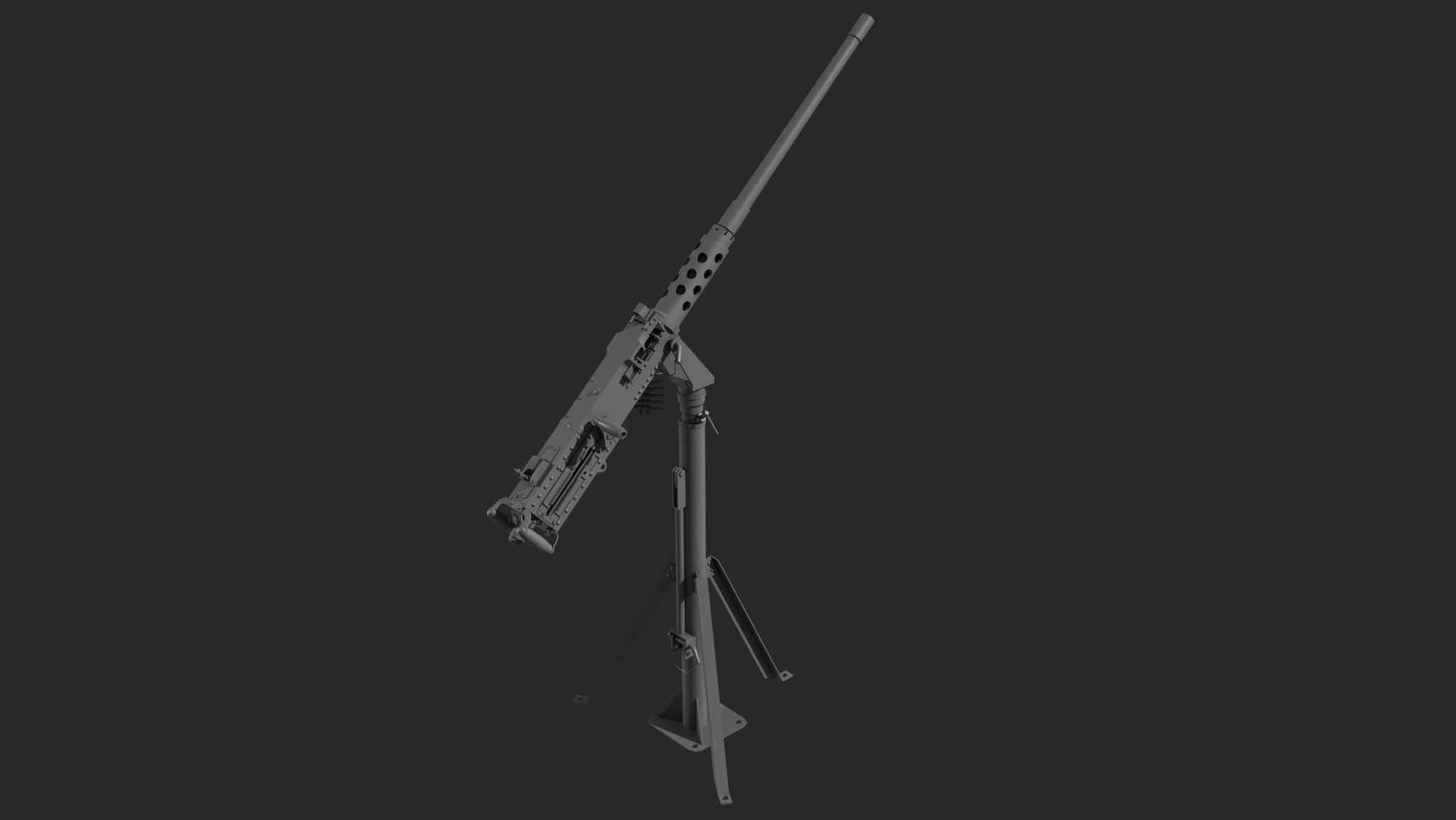 3D model Browning m2 gun 3d model machine gun VR / AR / low-poly | CGTrader