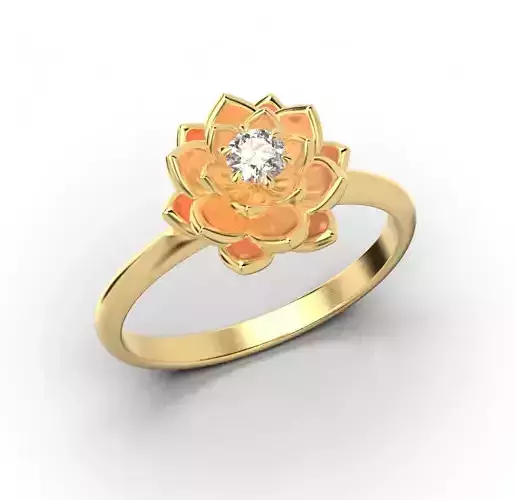 220210 R ring Meri Flower