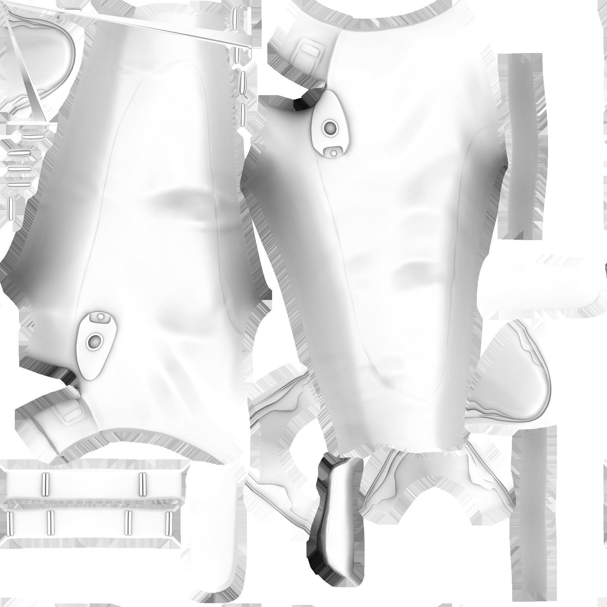 Sci-fi Pants With Shoes Low-poly 3D model_12