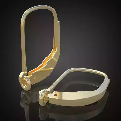 Earring 3D model 3D printable model 0131-17ol