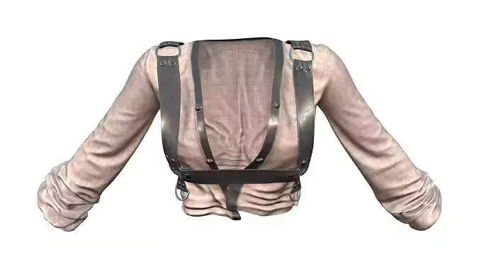 Straps Decorated Punk Top