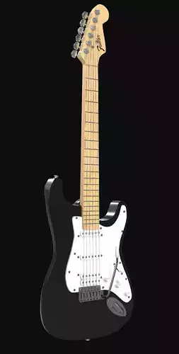 Fender Stratocaster Guitar 3D model