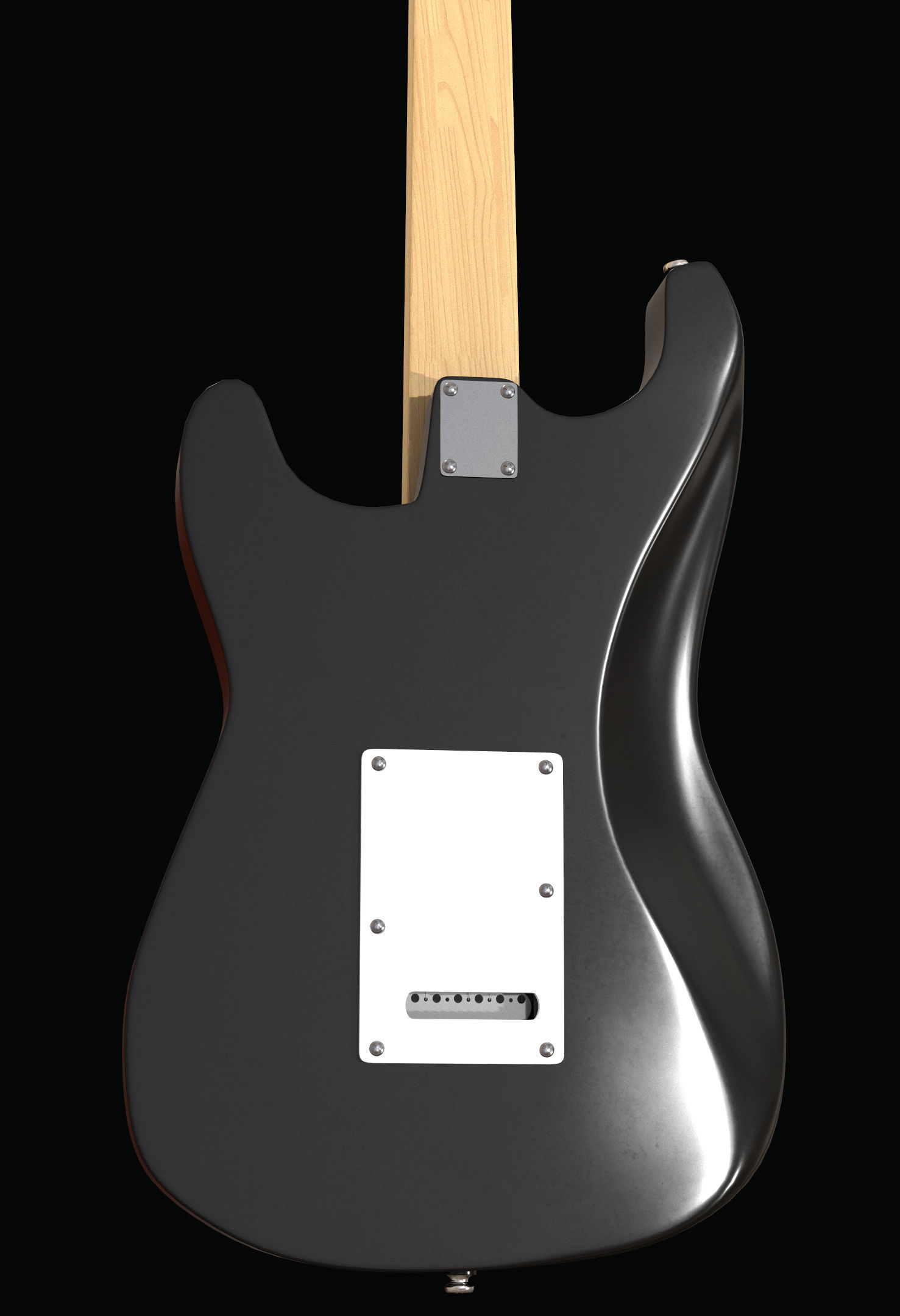 Fender Stratocaster Guitar 3D model_2