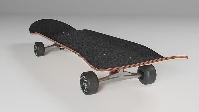 Realistic Skateboard 3D model