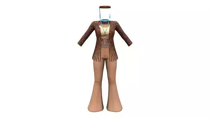 1970s Retro Full Outfit Top Outwear