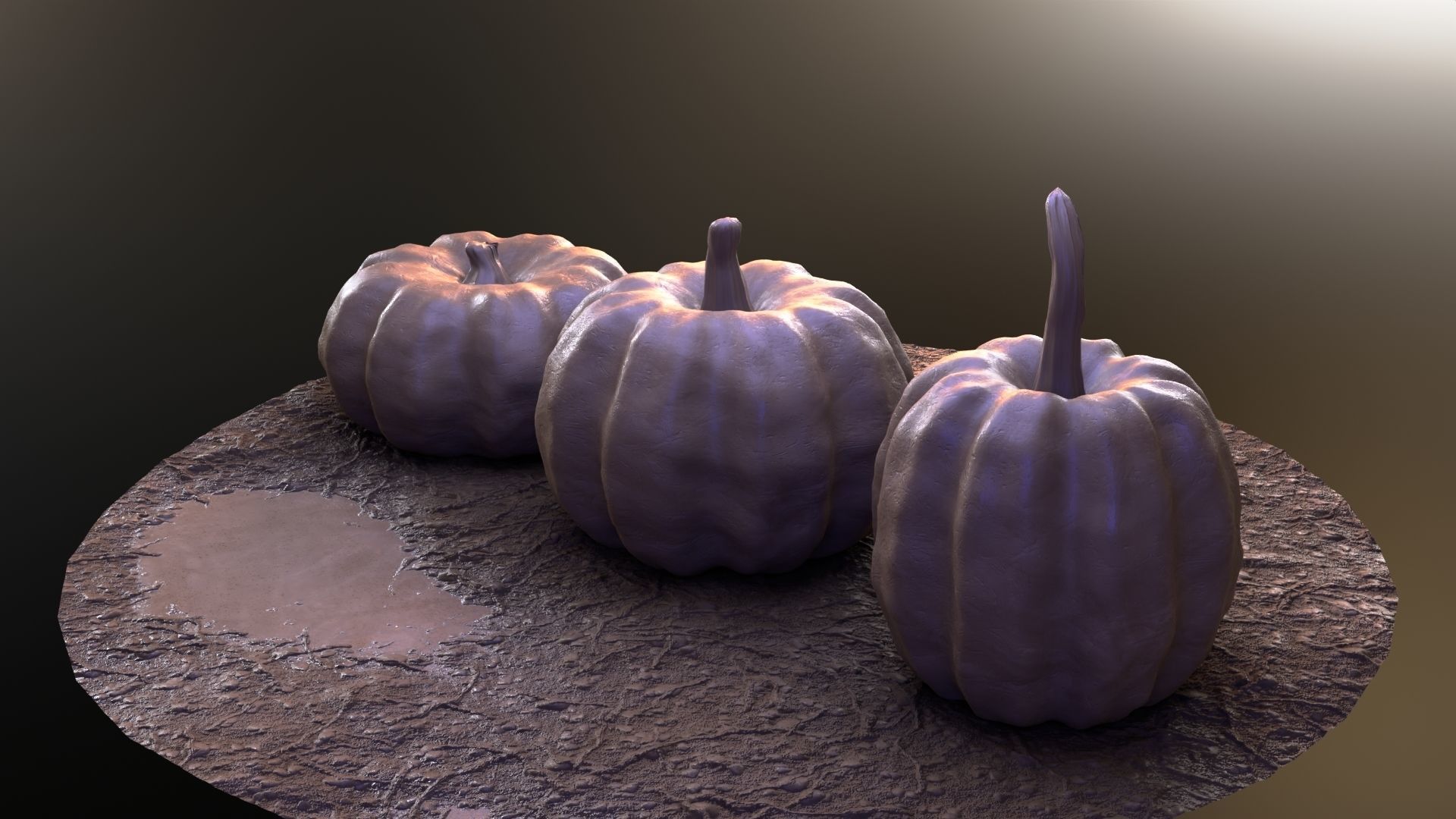 Lowpoly Pumpkins  Low-poly 3D model_20