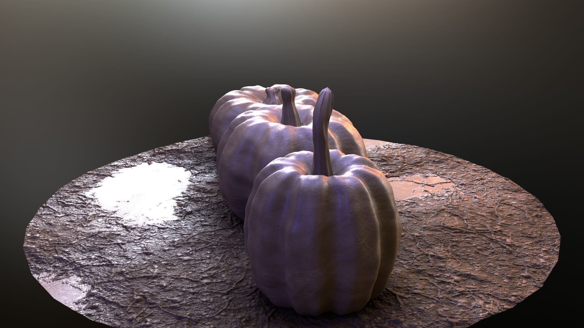 Lowpoly Pumpkins  Low-poly 3D model_21