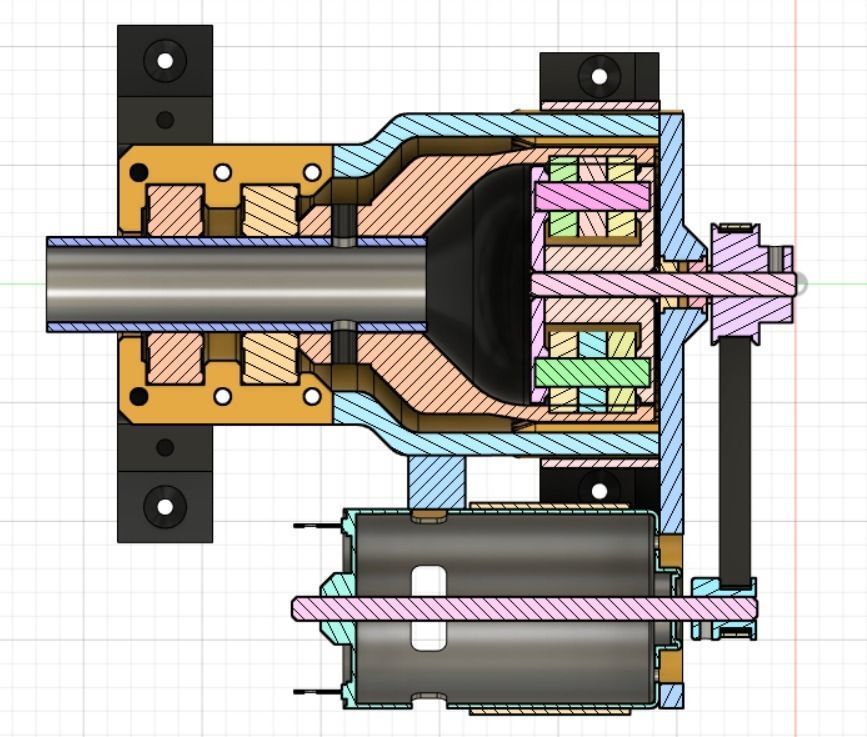 3D-printable high torque strain wave gearbox - Harmonic drive 3D print model_7