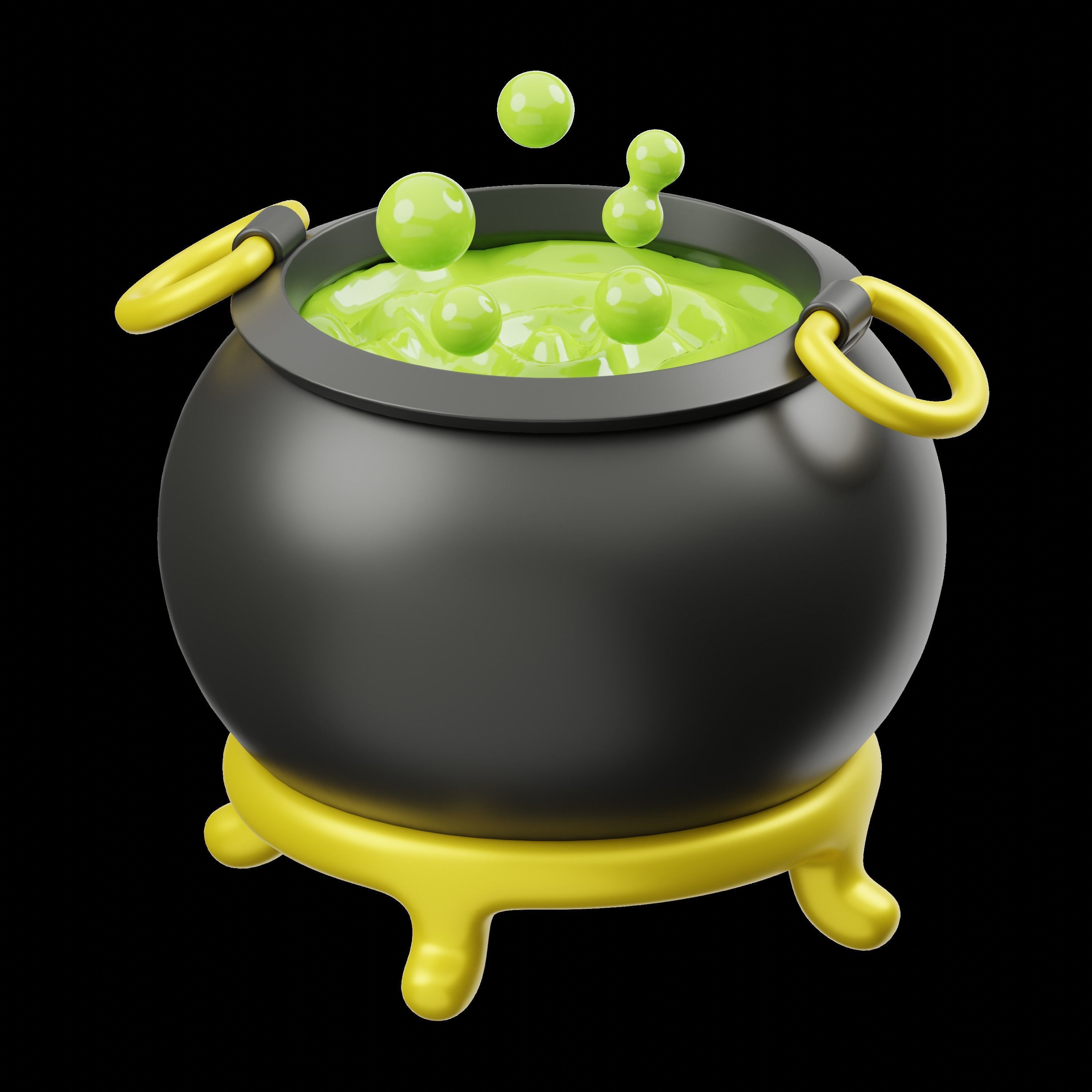 Halloween V2 3D Illustration Low-poly 3D model_2