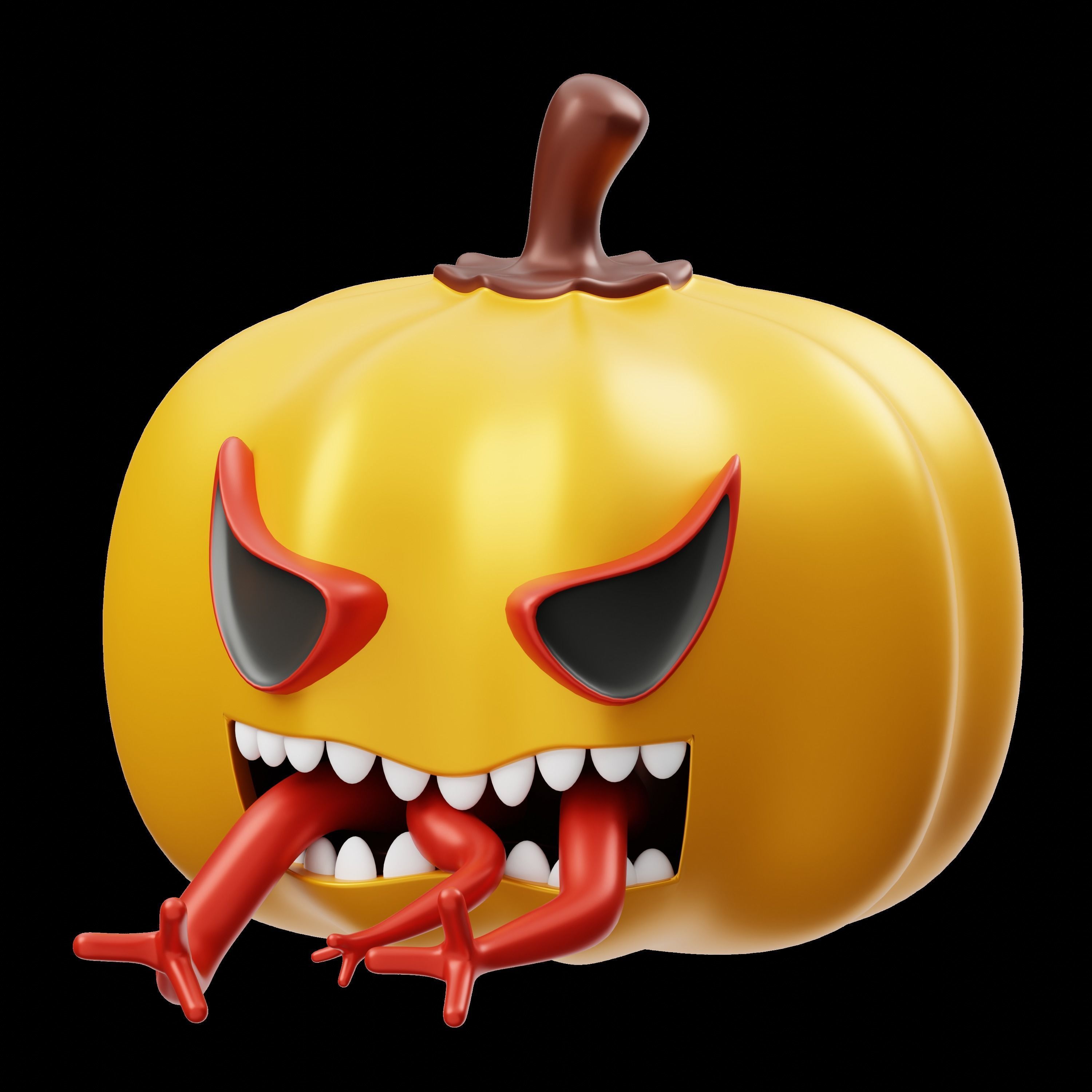 Halloween V2 3D Illustration Low-poly 3D model_5