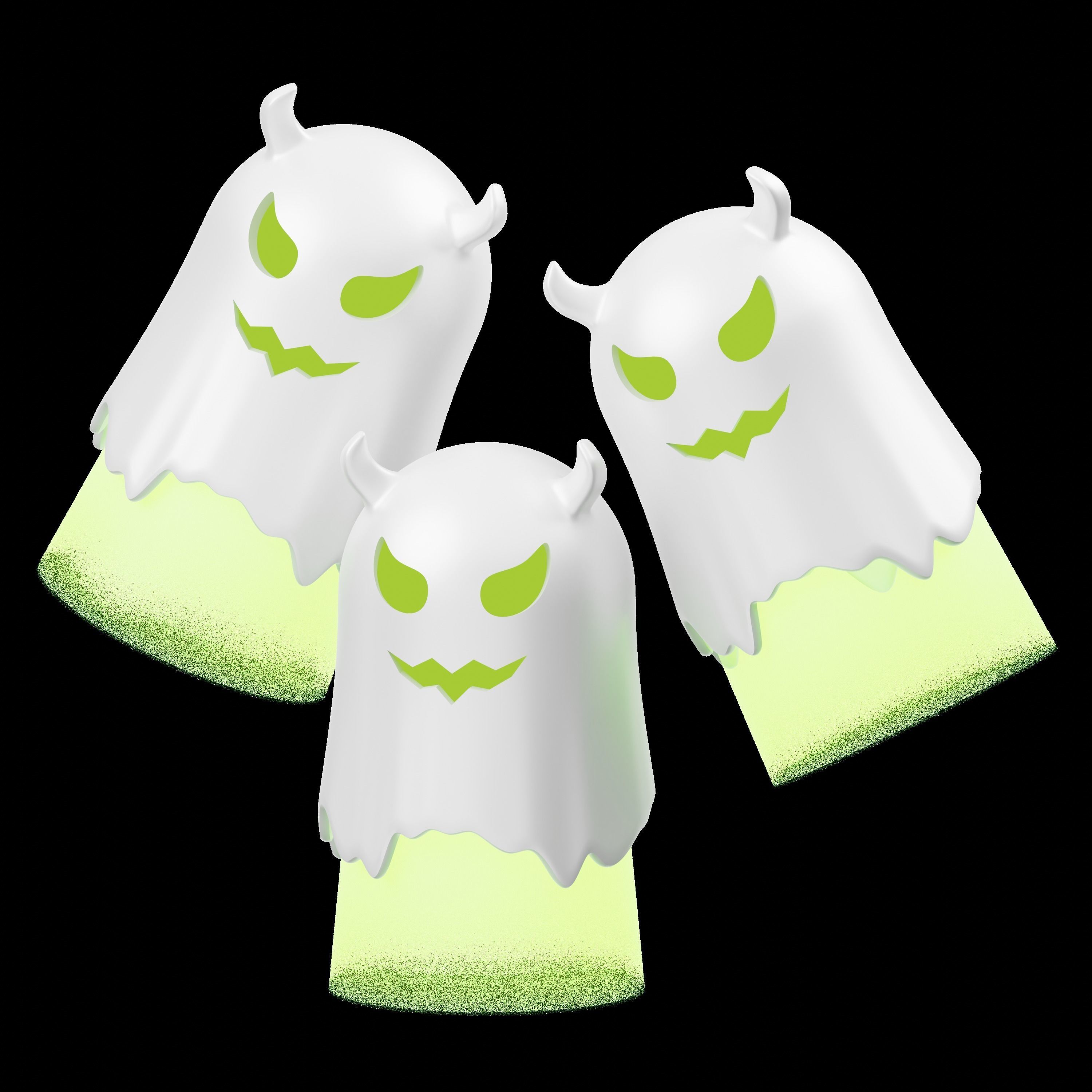 Halloween V2 3D Illustration Low-poly 3D model_9
