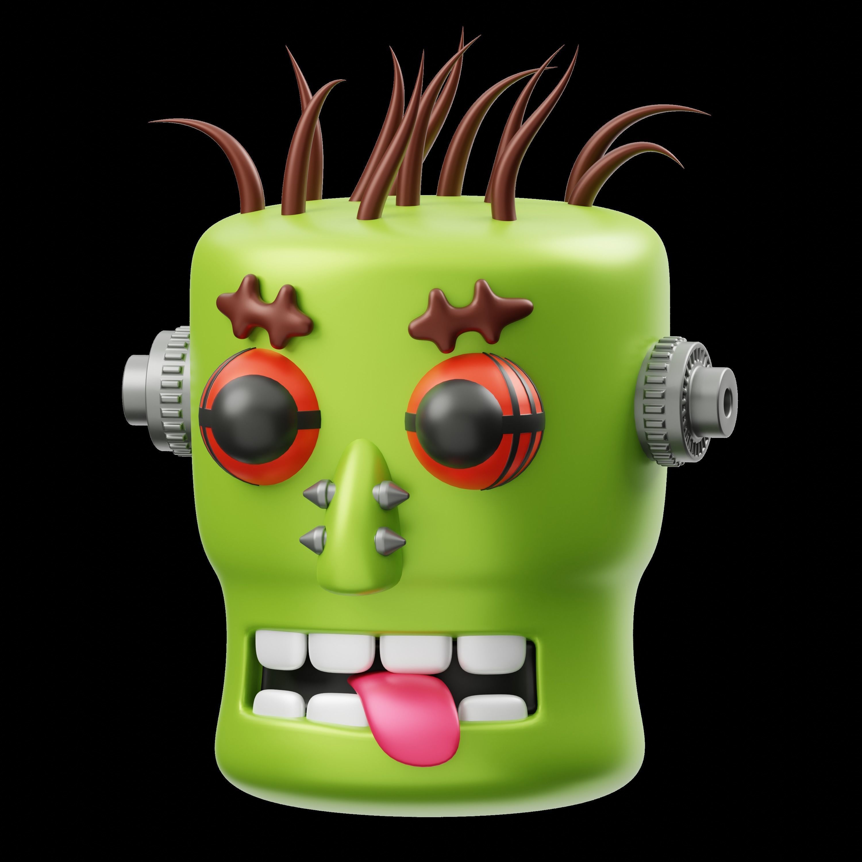 Halloween V2 3D Illustration Low-poly 3D model_3