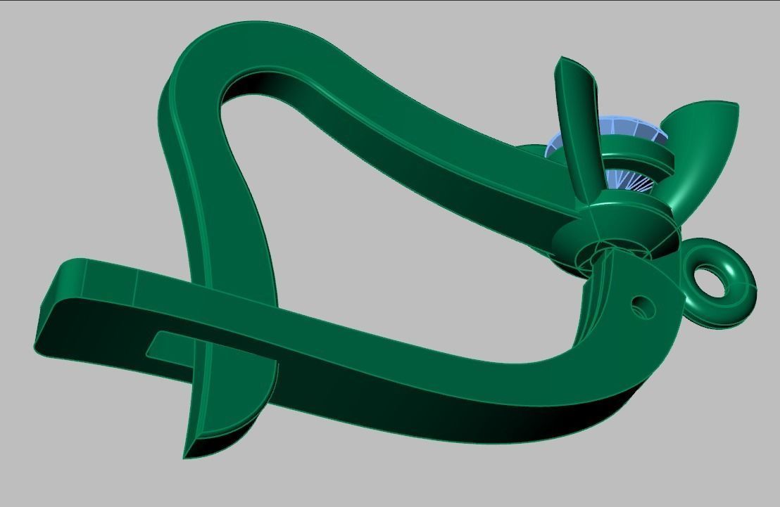 Earring 3D model 3D printable model 0137 3D print model_18