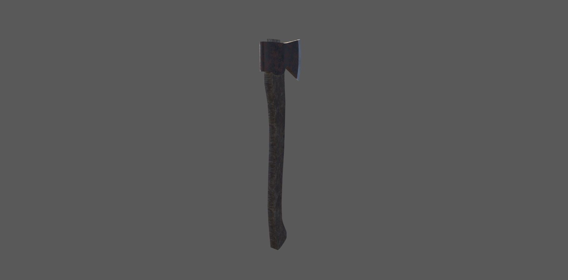 old axe Free low-poly 3D model_4