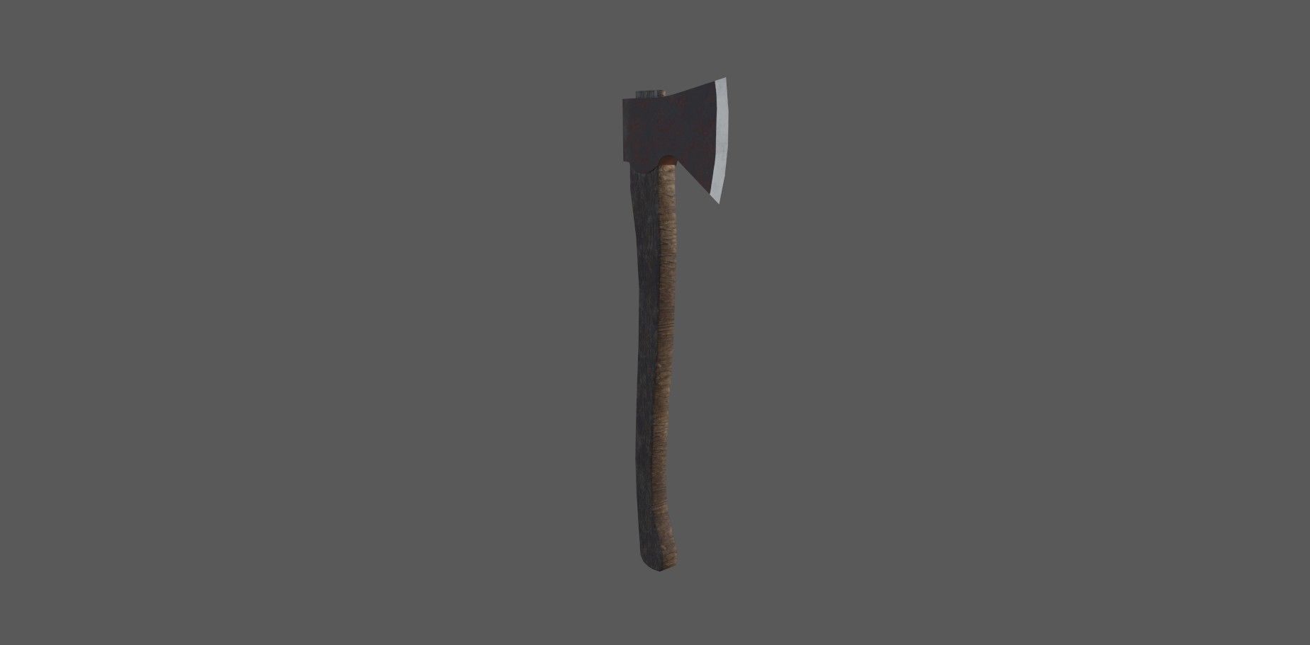 old axe Free low-poly 3D model_3