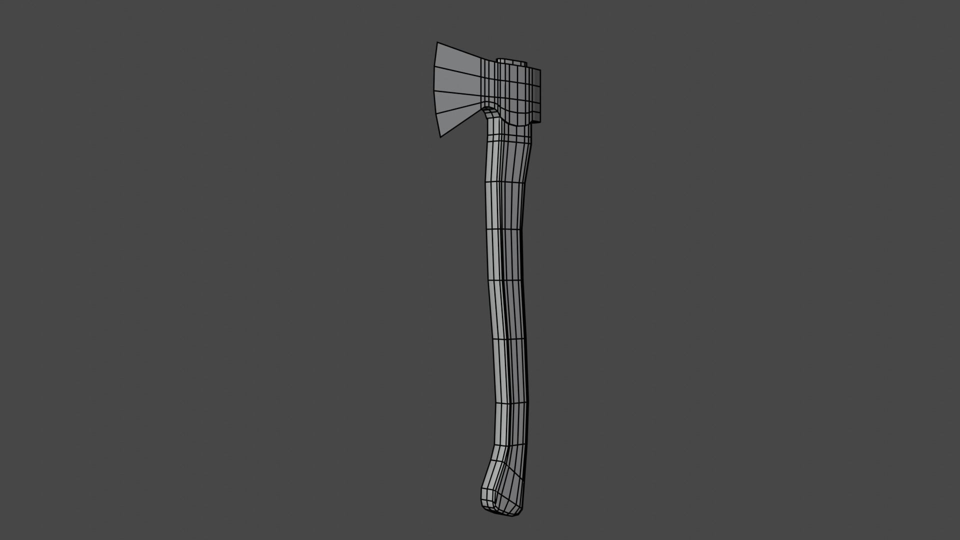 old axe Free low-poly 3D model_7