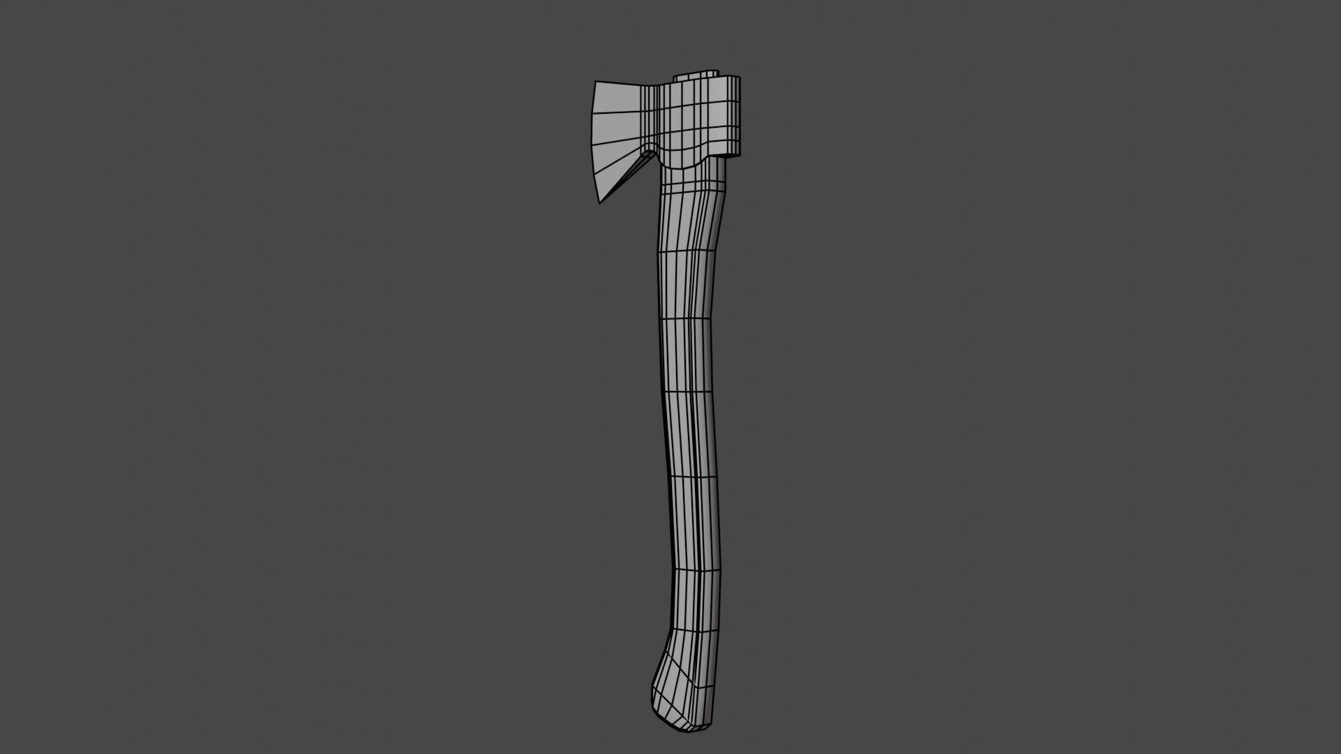 old axe Free low-poly 3D model_12