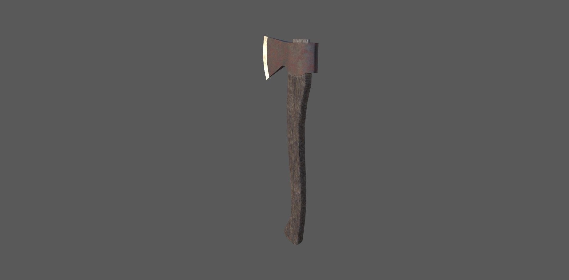 old axe Free low-poly 3D model_2